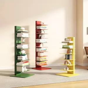 철제 스탠드형 책장 거실 좁은 공간 수납 선반 인테리어 책꽂이