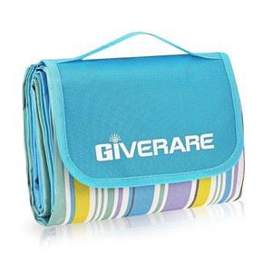 기베라레 피크닉 비치 담요, XL 모래 없는 방수 야외 캠핑 퀵 드라이 옥스포드 패밀리 매트, 여행, 하이킹, 음악 축제를 위한 휴대용 초대형 잔디밭