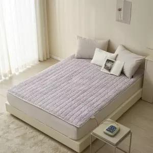 큐티플라워 사계절 온열 온수매트 전기장판 누빔 커버 / 매트카바