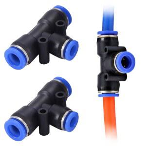 10Pcs PE PEG 웨이 공압 피팅 커플 커넥터 8mm 10mm 4mm 12mm 6mm 튜브