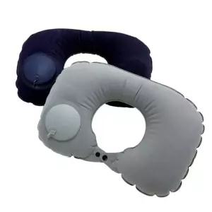 간편한 휴대용 에어펌프 기내형 여행용 목베개 2색상 베개 허리 기내 여행용목 에어목 차량목 쿠션