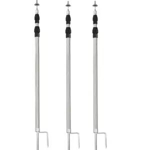 천막 캐노피 고정 지지대 접이식 막대 기둥 그늘막 흙