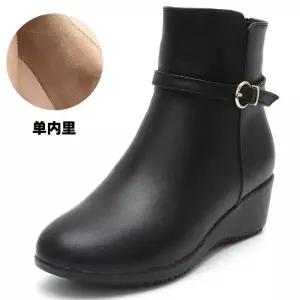 여사친 면 가을 겨울 빈티지 트렌디 아이템 신발 플랫워커 웨지 워커 미들굽 기모 리얼 가죽 플랫폼 부츠 H