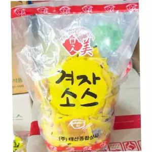 태산 겨자 소스 3gx200입 600g 업소용 핫도그 샐러드