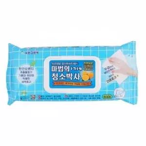 마법의 청소박사 물티슈 60매 캡형 기름때 찌든째