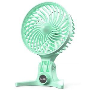 AoLin USB 데스크 선풍기, CVT 가변 속도, 강력한 냉각 공기 흐름, 조용한 휴대용 데스크탑 미니 개인 테이블 방과 집, 사무실, 침실,
