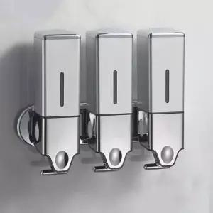 디스펜서 3구 욕실 샴푸통 핸드워시 벽걸이형