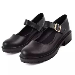 플랫슈즈 여성 스트랩 통굽로퍼 가벼운 메리제인 버클 쿠션단화