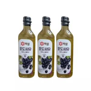 백설 포도씨유 900ml x 3개