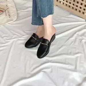 [JHP619QS_51]무광 유광 국내제작슬리퍼 체인 웨지 뮬 구두 (28794935A)