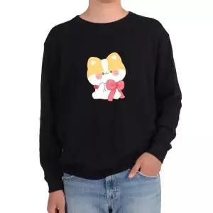 기모맨투맨 귀여운 강아지 빨간 리본 dog 귀요미 나의 벗그림