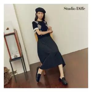 스튜디오디페 26SS 아가일 니트 원피스 2종