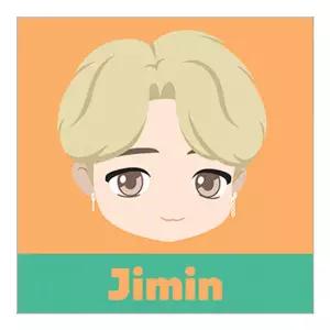 BTS 타이니탄 지민 보석십자수 캔버스 25x25cm