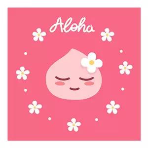 카카오프렌즈 알로하페이스 어피치 보석십자수 캔버스 25x25cm