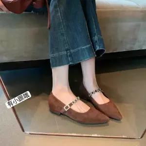 빈티지 가을 양가죽 호피 힐펌프스 스트랩힐 플랫 단화 스틸레토 스트랩 여자신발 메리제인 원템3