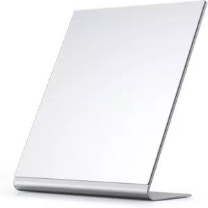 12 x7 프레임리스 플랫 메이크업 미러 욕실 조리대 책상 또는 보석 디스플레이용 무료 스탠딩 배니티 및