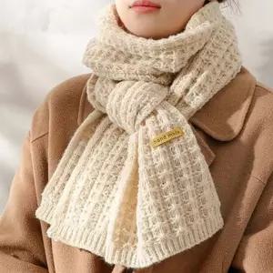 와플 짜임 니트 머플러 1P 데일리 겨울 목도리 패션 tmP8+9QIJ