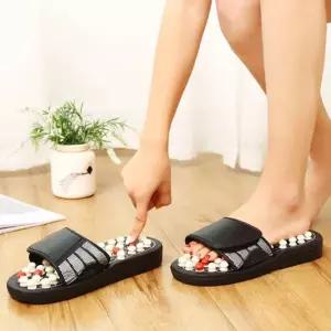 지압슬리퍼 건강 사무실 발지압 실내 슬리퍼 남자 실내용 남성 자갈 겨울