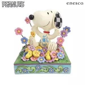 스누피 꽃밭위 피규어 13cm (E6007965)