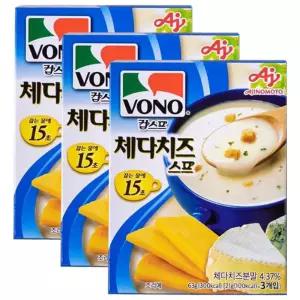 보노 체다치즈 스프 63g(3개입)x10박스 수프 즉석 가루 간편식품 간편조리식 즉석조리