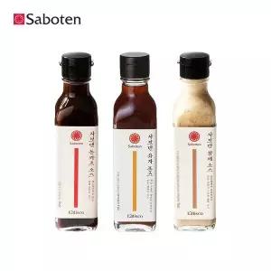 [사보텐]일본식 정통 특제 소스 3종 세트 (돈까스/유자폰즈/참깨)