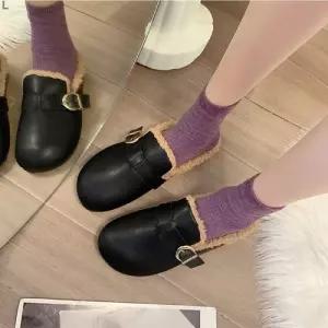 컴포트 2컬러 털슬리퍼 LK307여성용겨울신발 기모 퍼슬리퍼 털신 용신 용방한화 여자