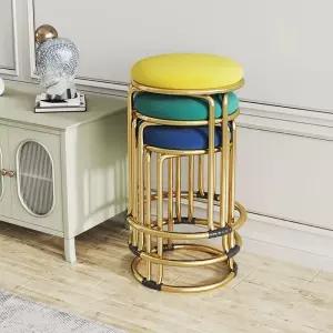 스툴 화장대 철제 북유럽 원형 간이