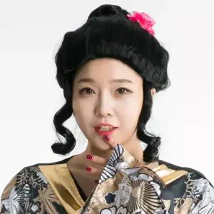 파티가발 게이샤 용품 이벤트 축제 할로윈 공포엽기가 소품 의상 변신 연극 스티커사진가 변장 변장가