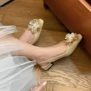 여성용 ~프렌치 패션 빅사이즈 신발 스트랩 샌들 큐빅 러블리 백플랫 다올5