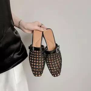 여사친 ~프렌치 가방 플랫 통굽 통기성 샌들 스트랩 슬리퍼 신발 러블리 구멍 펀칭 다올5