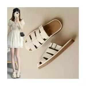 여성 빈티지 슈즈 플랫 돈코 패션 슬리퍼 스트랩 샌들 신발 러블리 아웃사이즈어 경우 다올5