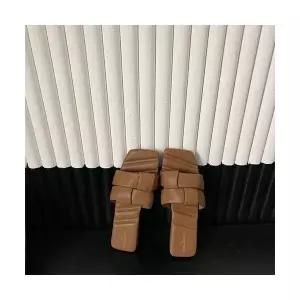 여성 슬리퍼 소프트 꼬임 스트랩 슈즈 신발 크러쉬 샌들 스퀘어 일자 러블리 편직 선녀로마 플랫 다올5