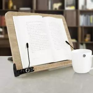 나무 책거치대 독서대 북스탠드 원목 휴대용 책받침대