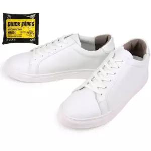 남여 심플 데일리 운동화 세정 티슈 세트가죽스니커즈 무지 캐주얼화 패션 가죽화