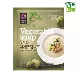 청정원 우리쌀 야채크림 수프 60g X 5개가루스프 즉석 간편식품 간편조리식 즉석조리