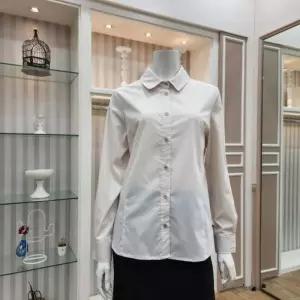 프렐린 레이온 혼방 신축단 셔츠 블라우스 RBB253051_HDD