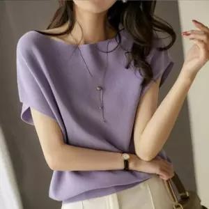 썸머 반팔 쿨링니트여름 니트티 니트 여름 여성 여자