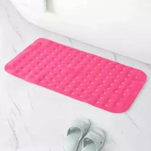욕실매트 미끄럼방지 타일흡착 발판 34x64cm 핑크