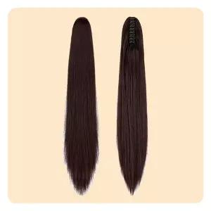 집게형 스트레이트 포니테일 부분가발 묶음머리