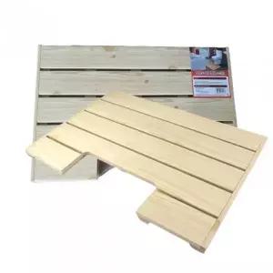 욕실발판 변기발판 논슬립 욕조 화장실 우드 플라스틱 발판