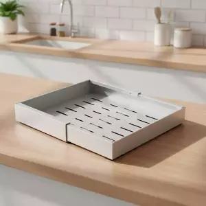 길이조절 슬라이딩 주방수납선반 소형 틈새 양념통 정리대 거치대