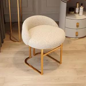 럭셔리 인테리어 화장대의자 스툴 북유럽 모던 등받이
