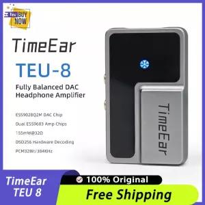 TimeEar TEU 8 USB-C 헤드폰 앰프 미니 HIFI 음질 DAC AMP Kz Fiio Fosi 용 휴대용 3.5/4.4mm