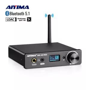 AIYIMA 오디오 A5 Max 미니 DAC 헤드폰 앰프 ES9018K2M 디코더 Bluetooth 5.1 APTX-LDAC 지원 DSD256 PCM38