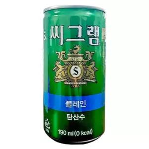 씨그램 플레인 190mlx30캔씨 플레인씨 캔씨 씨캔 후식음료 디저트
