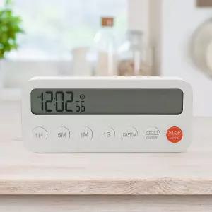 메모리 디지털 타이머 스탑워치 쿠킹 베이 학습용 자석타이머 무소음 수험생 탁상용 요리 공부 스톱