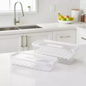 헬로제인 다이얼 냉장고 정리함 (단층 2단)반찬보관 플라스틱통 사은품 용기 판매 밀폐 반찬 주방 야채 보