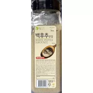백후추분말 (이슬나라 400g)춧가루 백추 향신료 추가루 요리용 화이트페퍼 페퍼분 추분