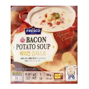 오뚜기 베이컨 감자스프 180gX4 즉석조리식품 담백함간편조 맛있는 아침식사 간편 간편식 전자레인지간식