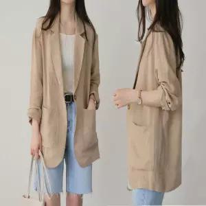 린넨자켓 여자 여름 시원한 긴팔 봄가을 아우터넨 여자넨 여성넨 넨자켓 데일리